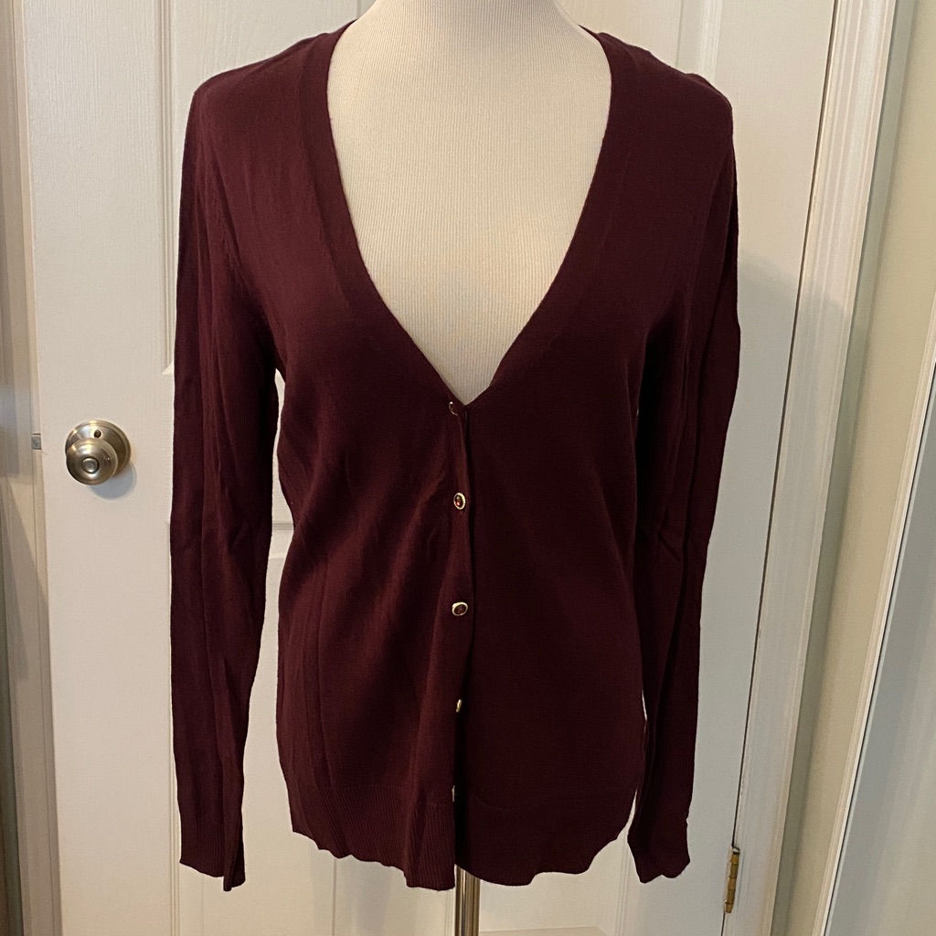 Brand New New York Company Burgundy Cardigan Brand New New York Company Burgundy Cardigan